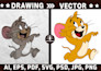 convert drawing, sketch and logo image to digital vector art